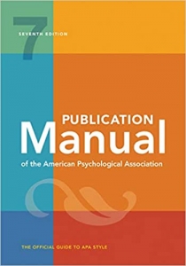 Publication Manual of the American Psychological Association: 7th Edition APA
