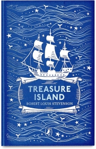 Treasure Island by Robert Louis Stevenson جلد پارچه ای 