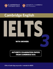  کتاب IELTS Cambridge 3+CD 