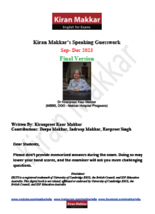 کتاب Makkar IELTS Speaking Guesswork Sep-Dec 2023 Final