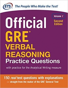Official GRE Verbal Reasoning Practice Questions Volume 1-2nd