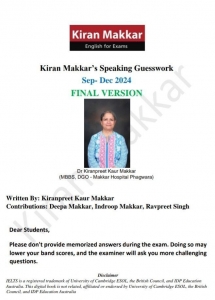 کتاب MAKKAR IELTS SPEAKING GUESSWORK SEP-DEC 2024