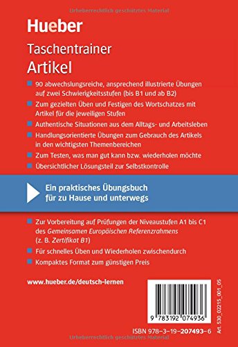  Deutsch Uben - Taschentrainer: Taschentrainer - Artikel