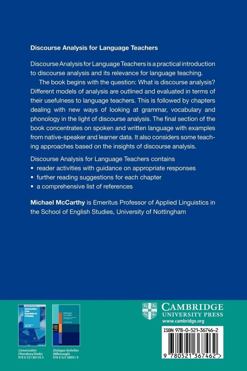 Discourse Analysis for Language Teachers 