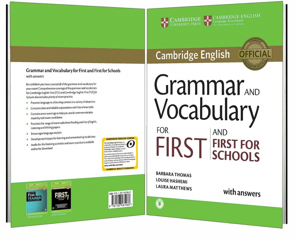 Grammar and Vocabulary for First and First for School  کتاب