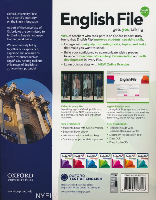 English File Pre-Intermediate 4th edition SB+WB 