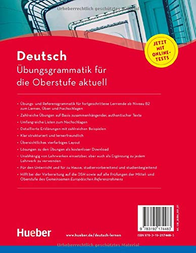 Deutsch Ubungsgrammatik fur die Oberstufe aktuell