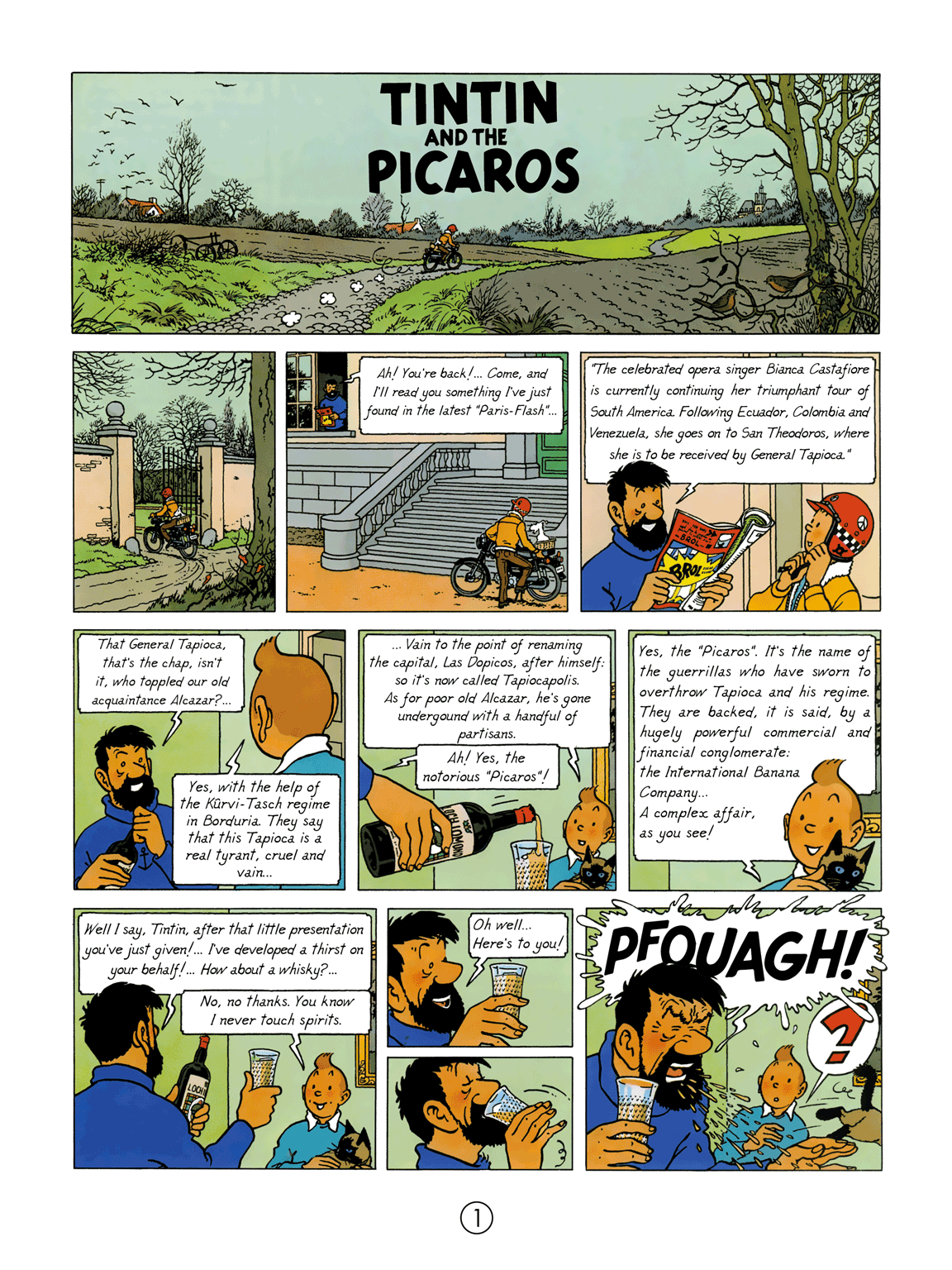 Tintin and the Picaros (The Adventures of Tintin) by Hergé