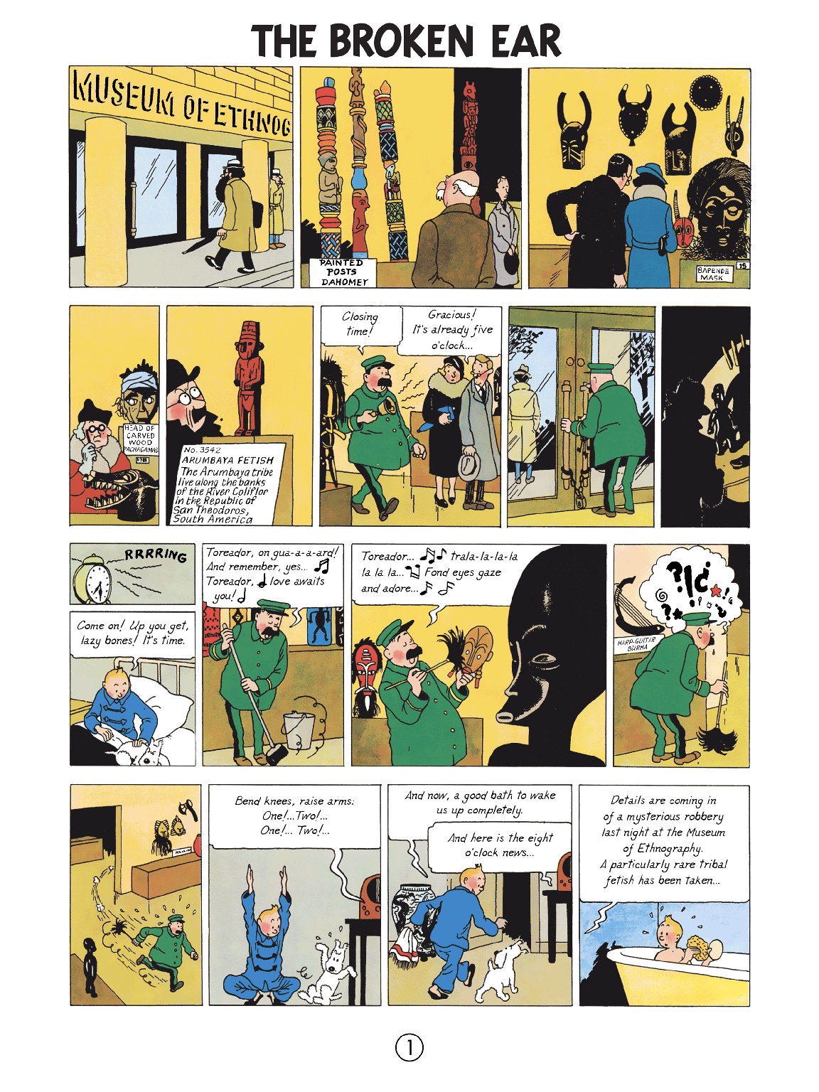 The Broken Ear (The Adventures of Tintin) by Hergé