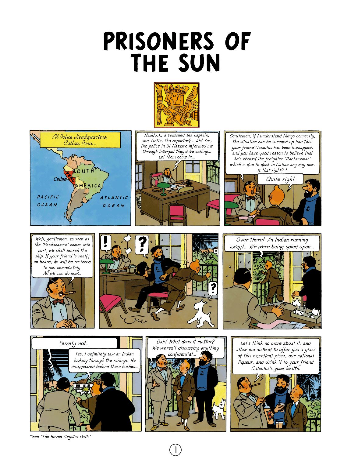  کتاب Tintin Prisoners of the Sun by Hergé