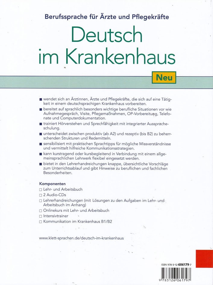 Deutsch Im Krankenhaus Neu: Lehr- Und Arbeitsbuch