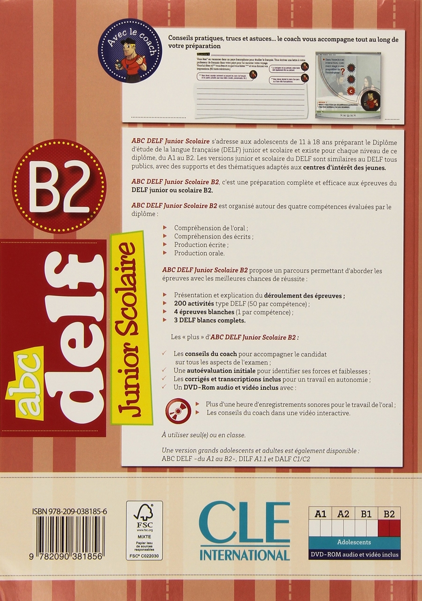  ABC DELF Junior scolaire - Niveau B2 + DVD