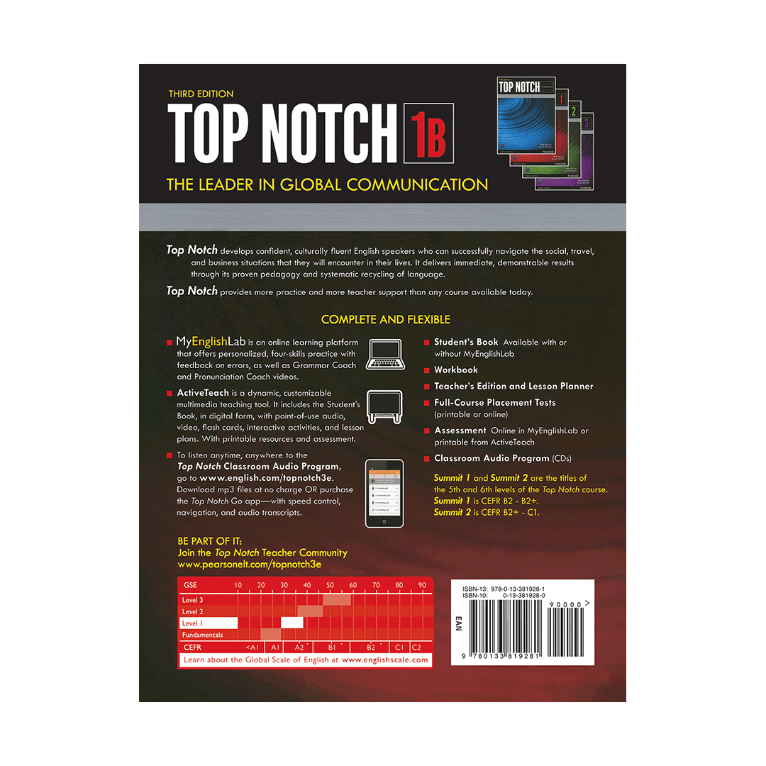  کتاب Top Notch 3rd 1B  تحریر 
