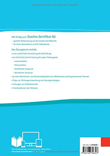 Mit Erfolg zum Goethe-Zertifikat B2: Testbuch + Audio-CD