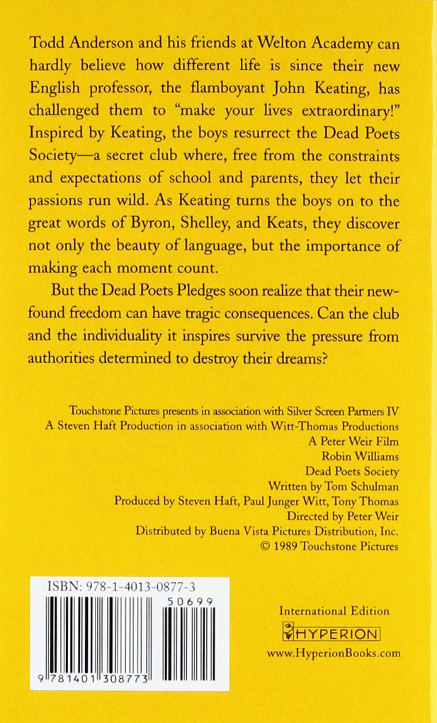  کتاب Dead Poets Society by N. H. Kleinbaum