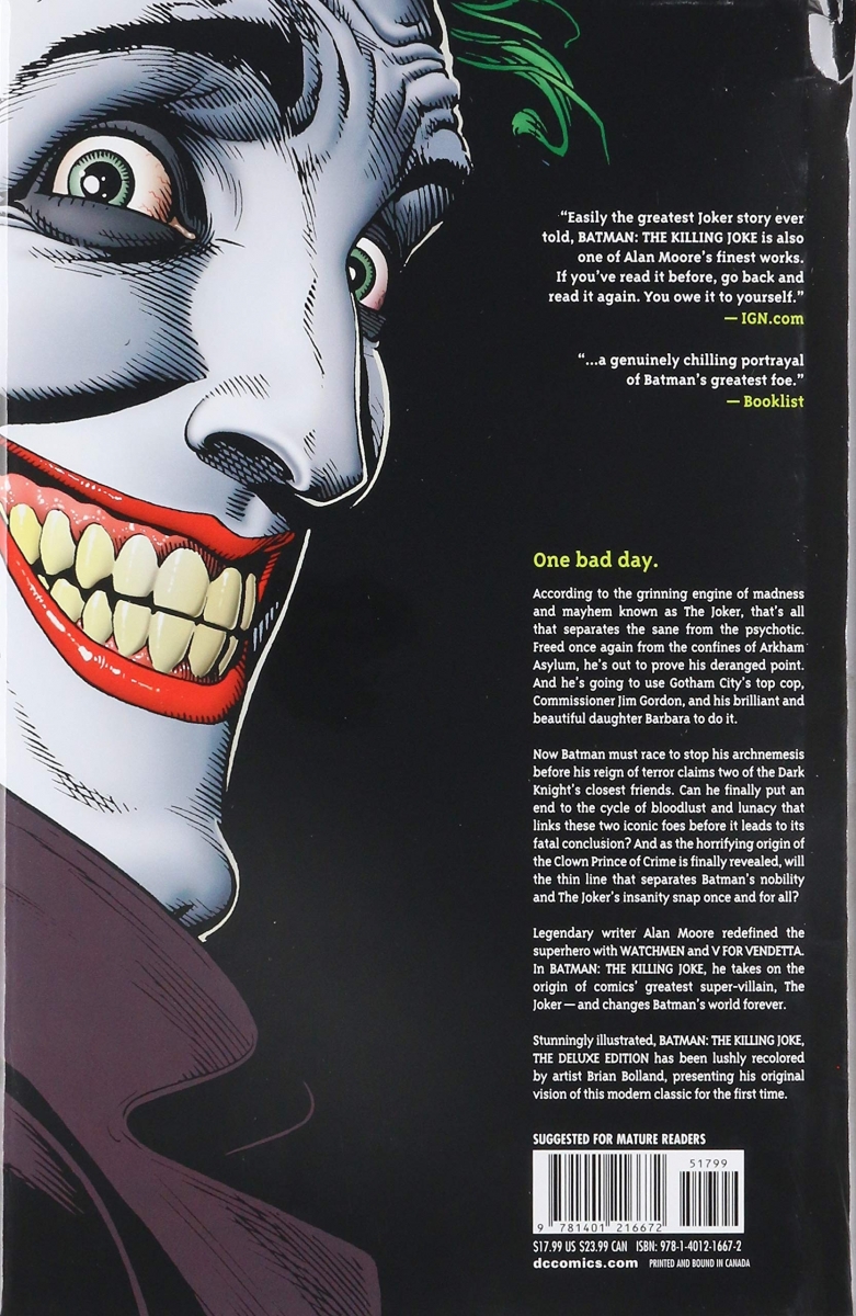 Batman: The Killing Joke, Deluxe Edition