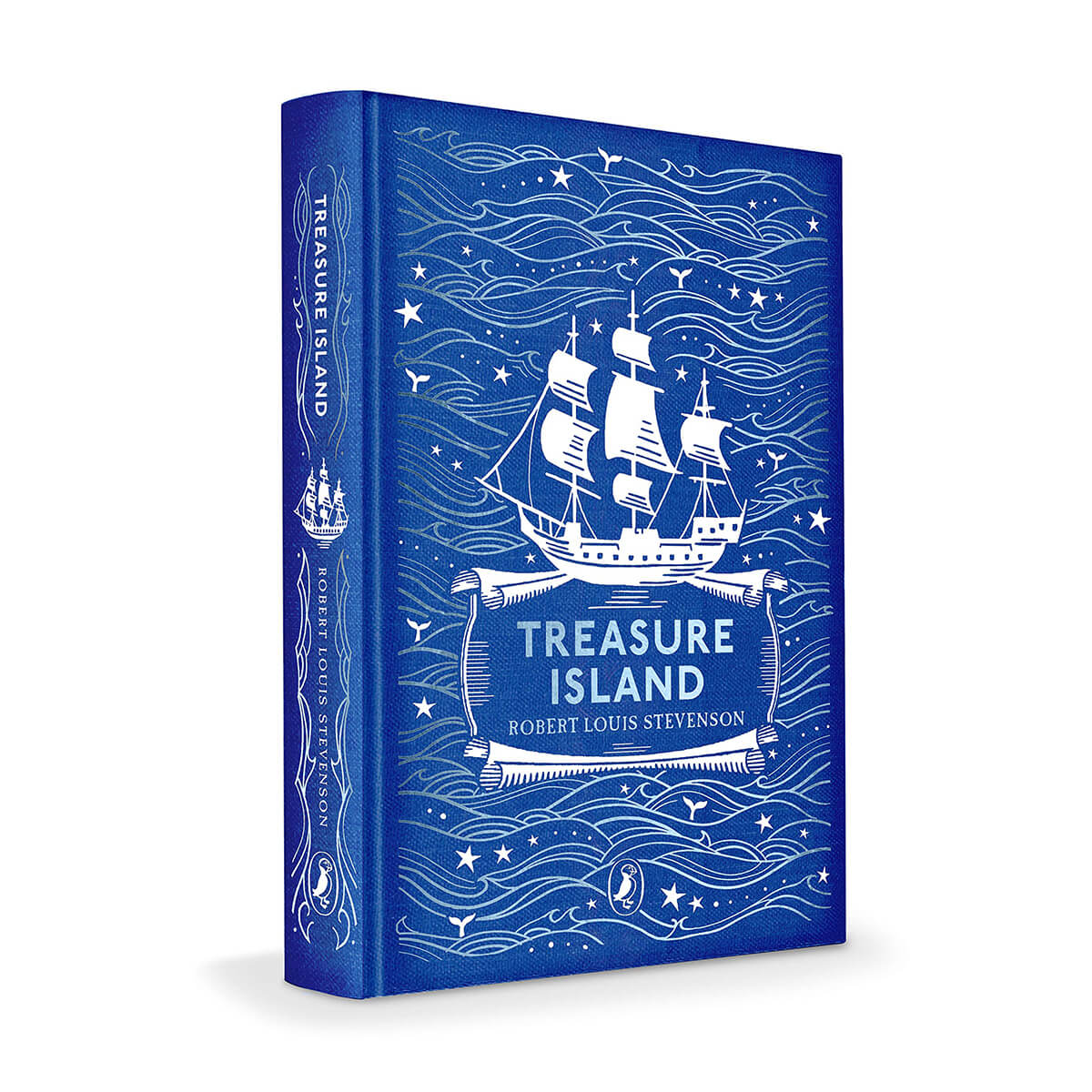 Treasure Island by Robert Louis Stevenson جلد پارچه ای 