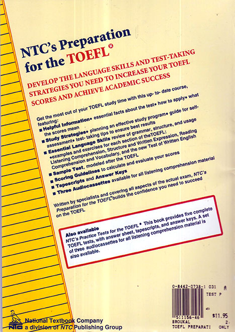 NTC’s Preparation for the TOEFL 