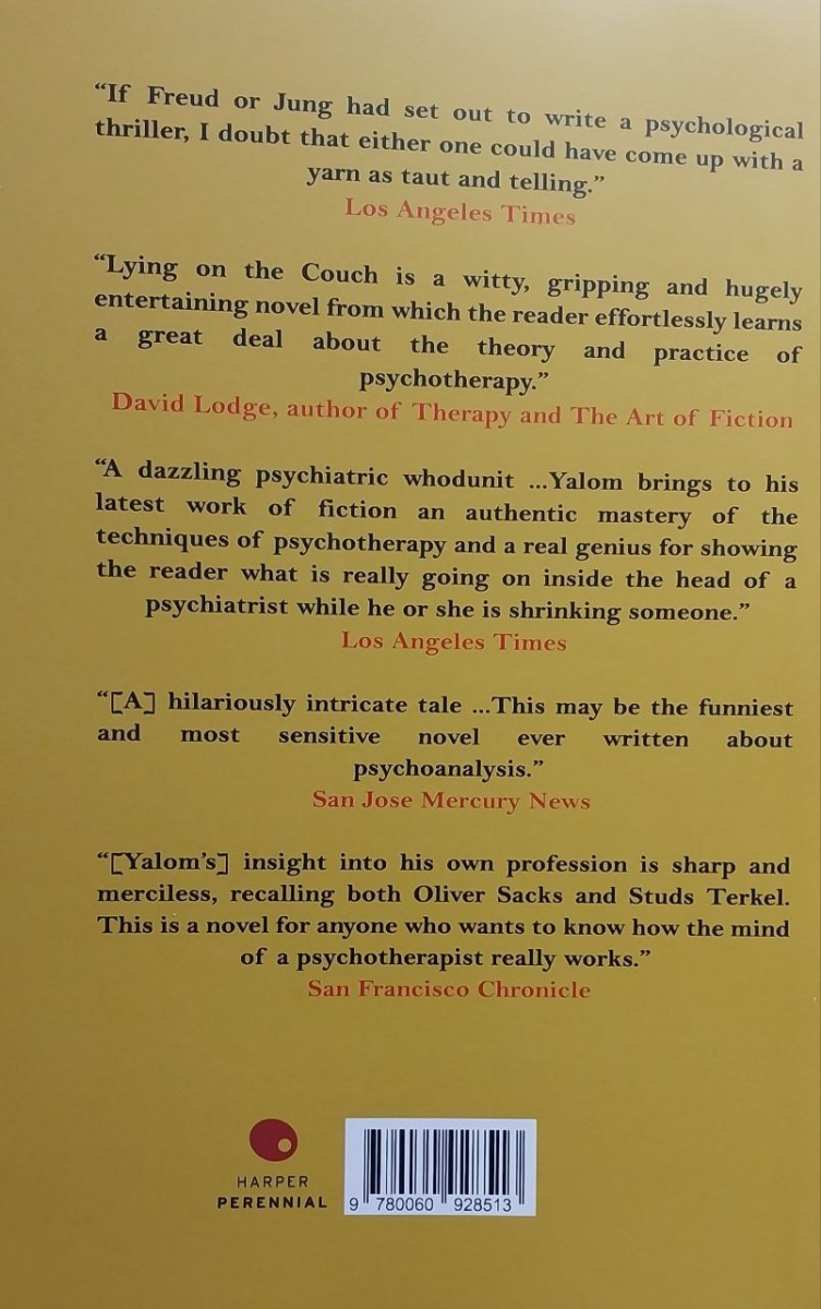 کتاب Lying on the Couch By Irvin D. Yalom