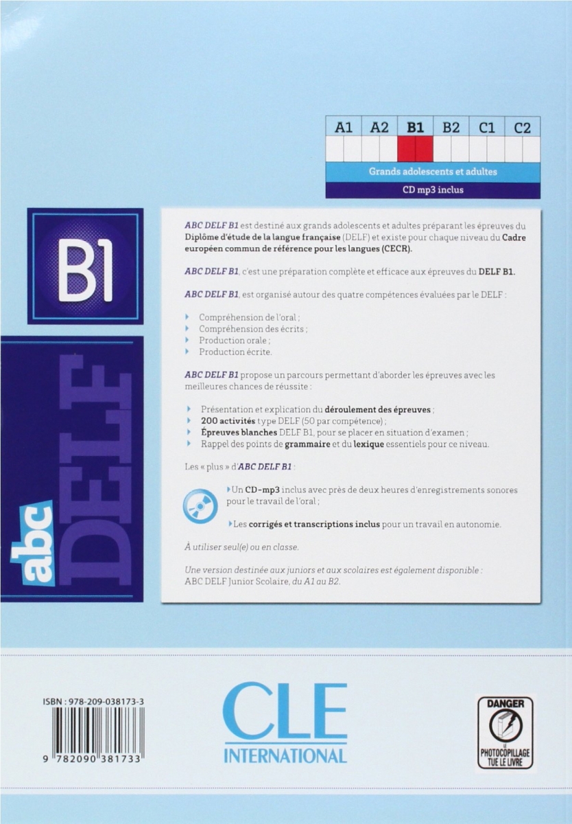 ABC DELF - Niveau B1 + CD