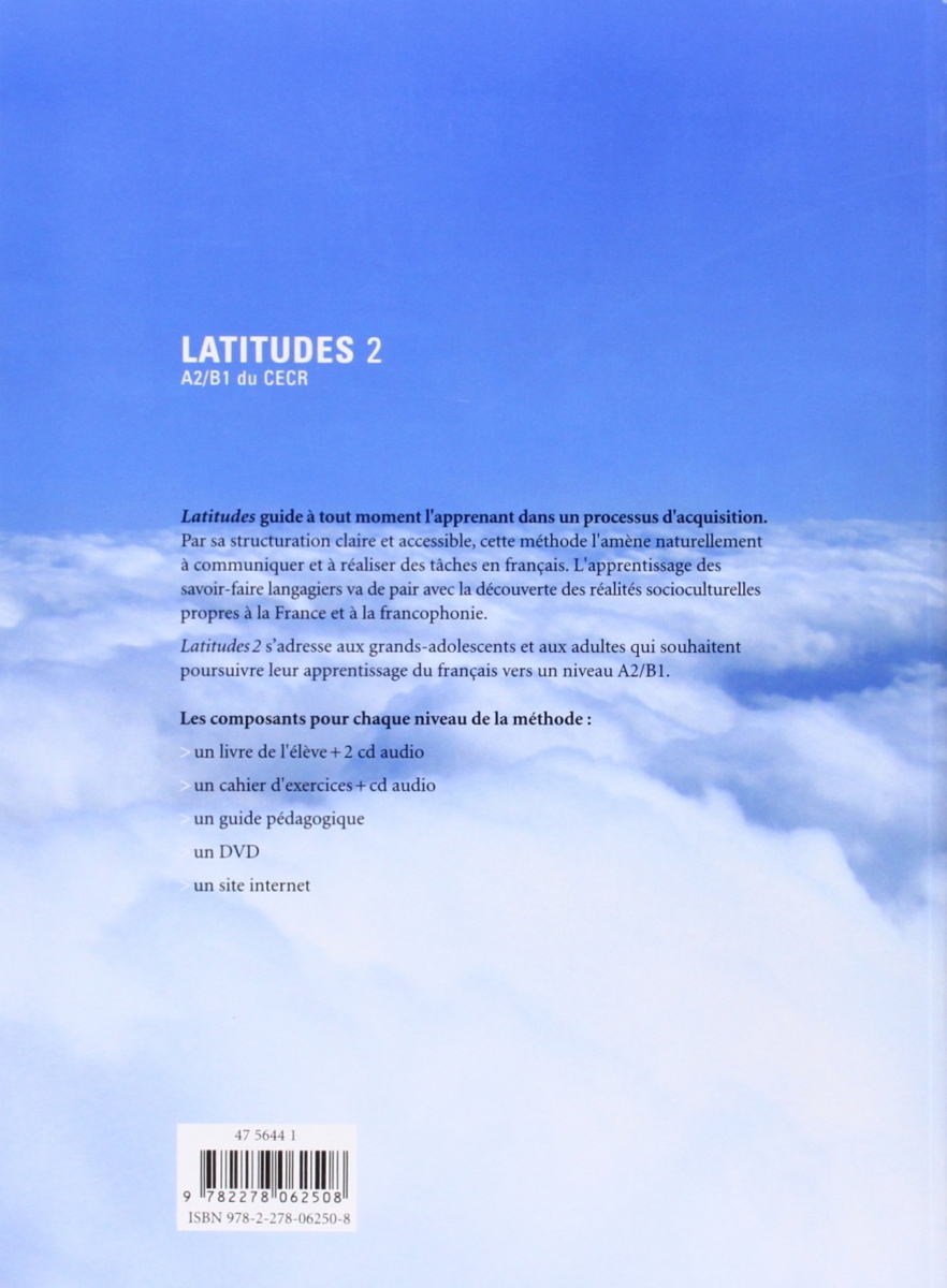 Latitudes 2 niv.2 + Cahier + CD