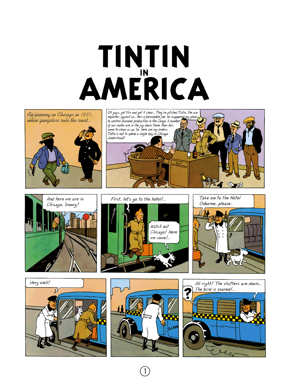TINTIN IN AMERICA (The Adventures of Tintin) by Hergé