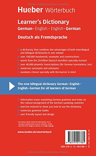 Hueber Wörterbuch Learner's Dictionary: Deutsch als Fremdsprache 