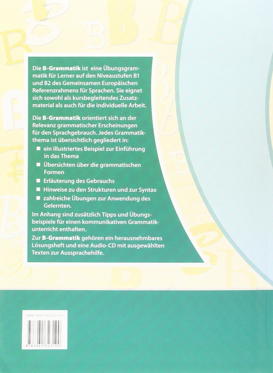  B Grammatik: Übungsgrammatik Deutsch als Fremdsprache, Sprachniveau B1/B2