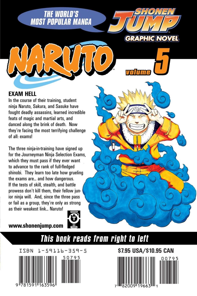 Naruto Vol. 5 by Masashi Kishimoto 