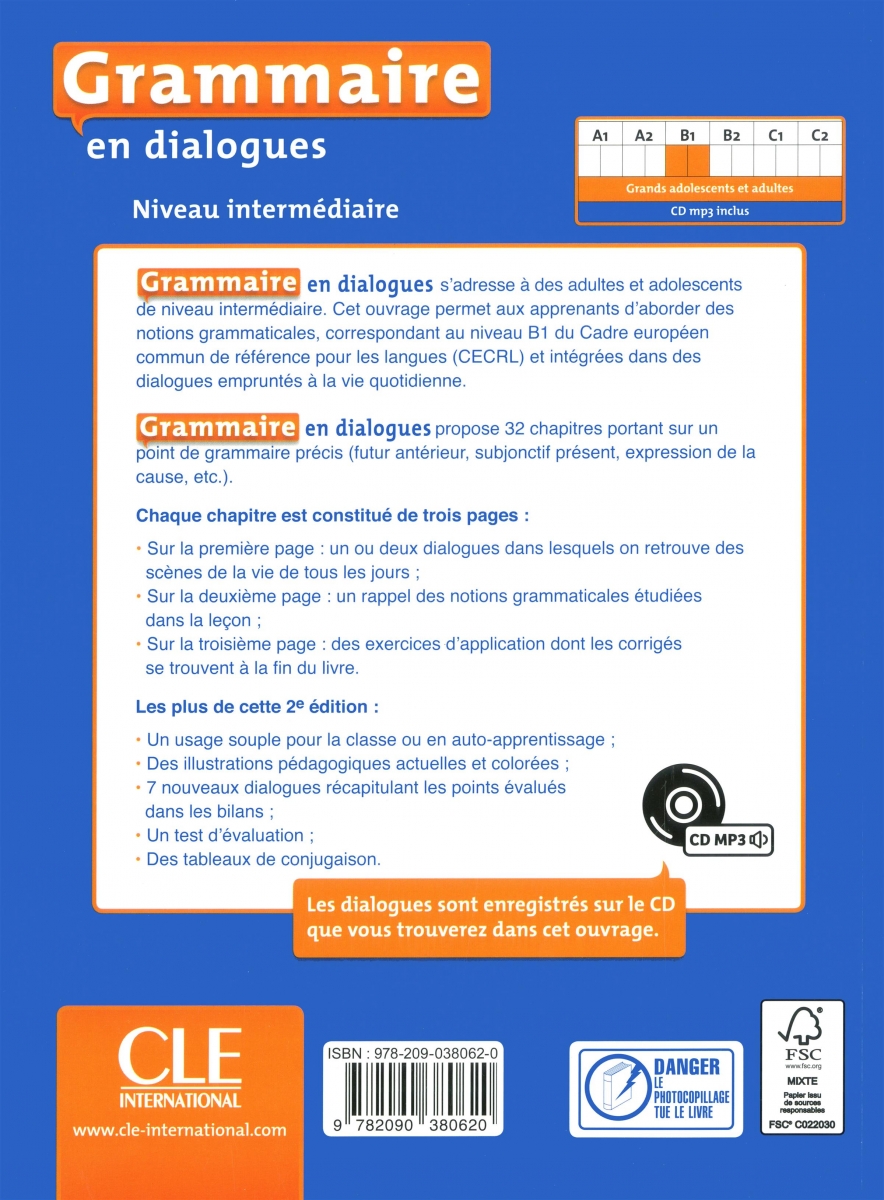 Grammaire en dialogues - intermediaire + CD - 2eme edition 