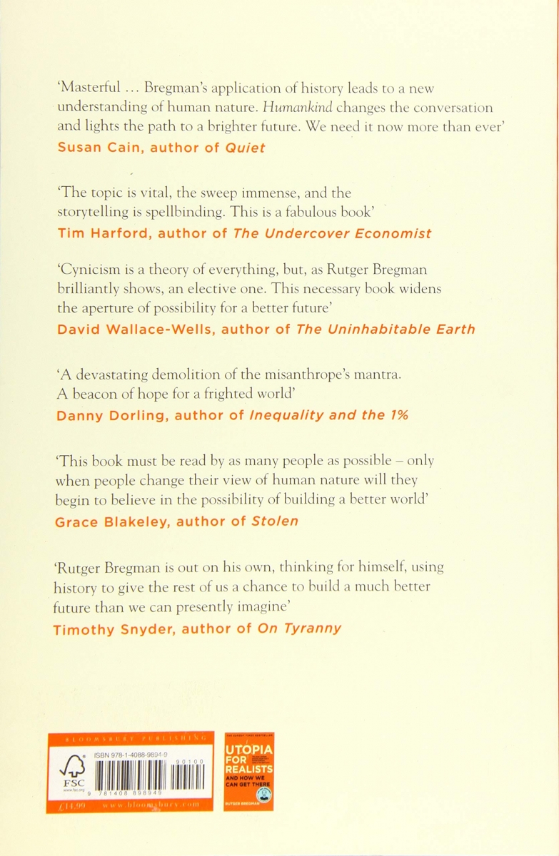  کتاب Humankind: A Hopeful History by Rutger Bregman