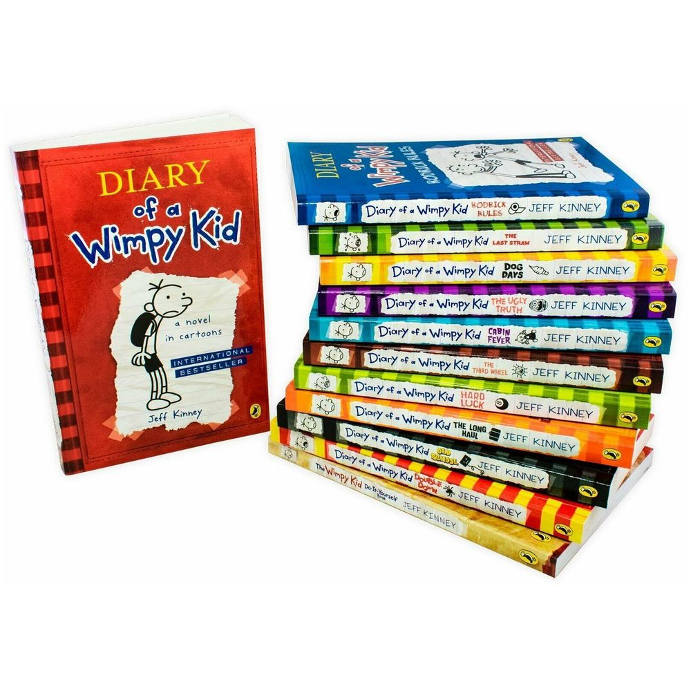 پک 12 جلدی کتاب Diary Of A Wimpy KID همراه قاب