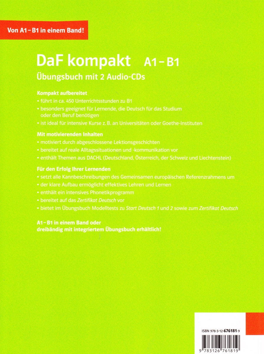  DaF Kompakt A1-B1 : Lehrerhandbuch