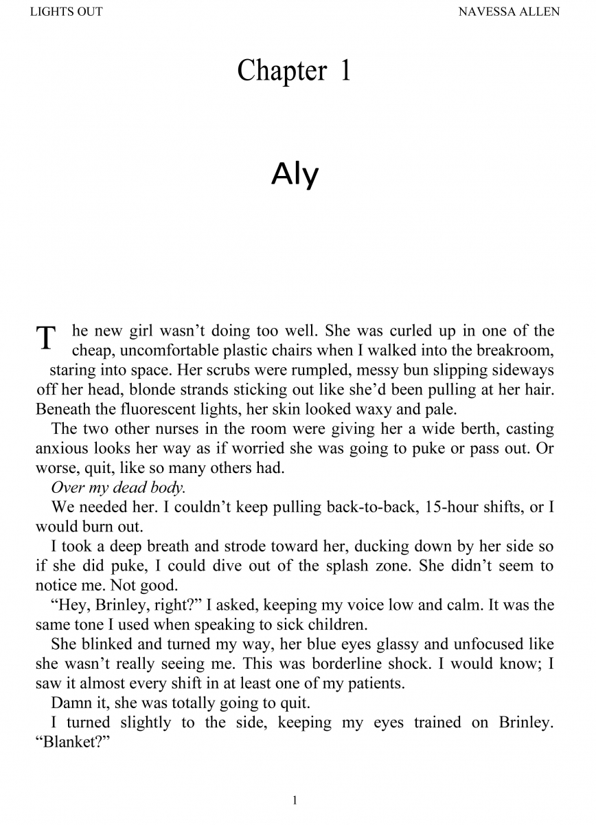 کتاب lights Out By Navessa Allen