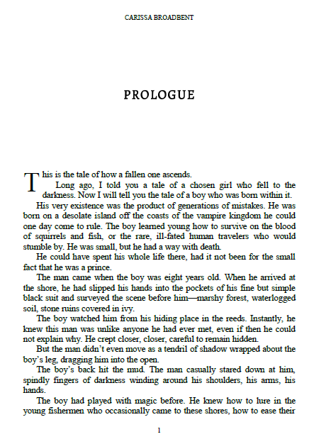 کتاب The Fallen & the Kiss of Dusk by Carissa Broadbent 