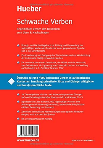  Deutsch üben Band 14: Schwache Verben
