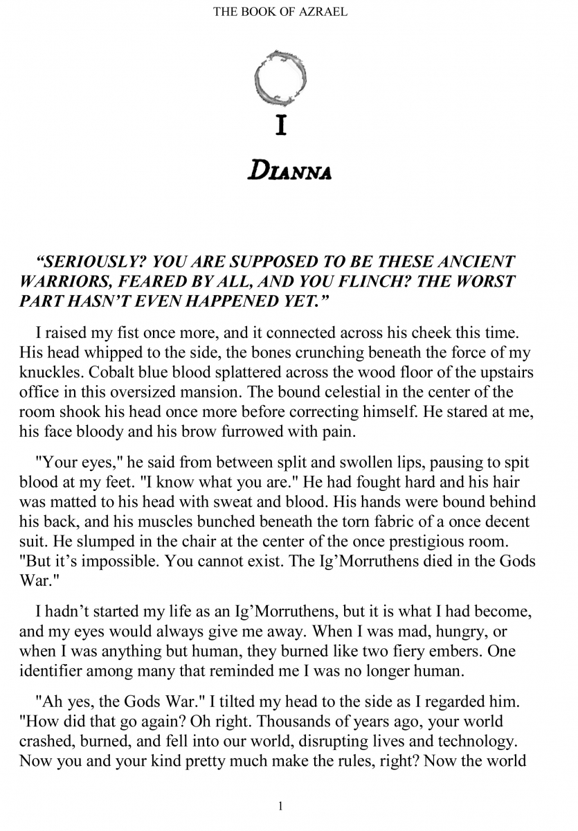 کتاب  The Book of Azrael: 1 (Gods & Monsters) by Amber Nicole