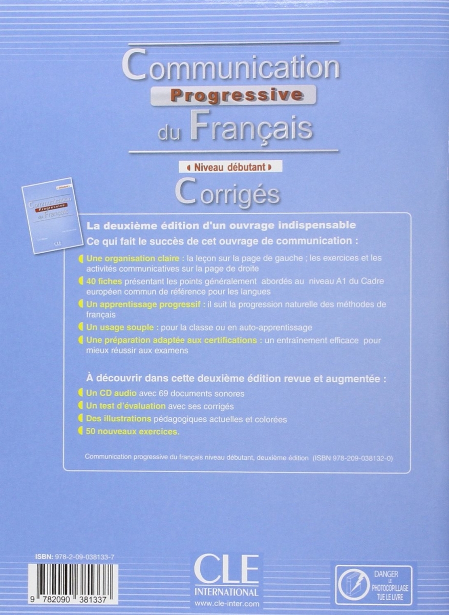 Communication Progressive - debutant + CD - 2eme edition رنگی 