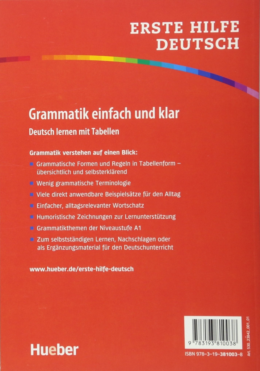  Erste Hilfe Deutsch - Grammatik einfach und klar