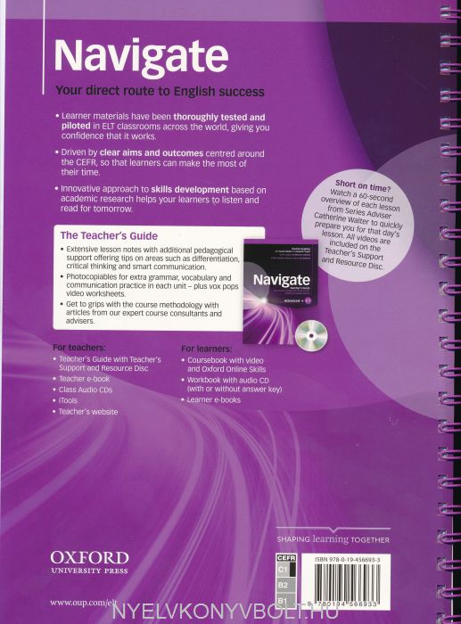 Navigate Advanced C1 Teacher’s Book