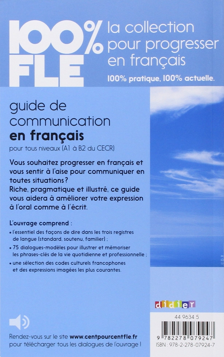 Guide de Communication en Français 100% FLE + CD