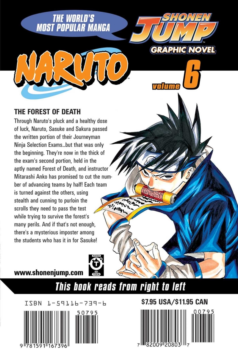 Naruto Vol. 6 by Masashi Kishimoto 