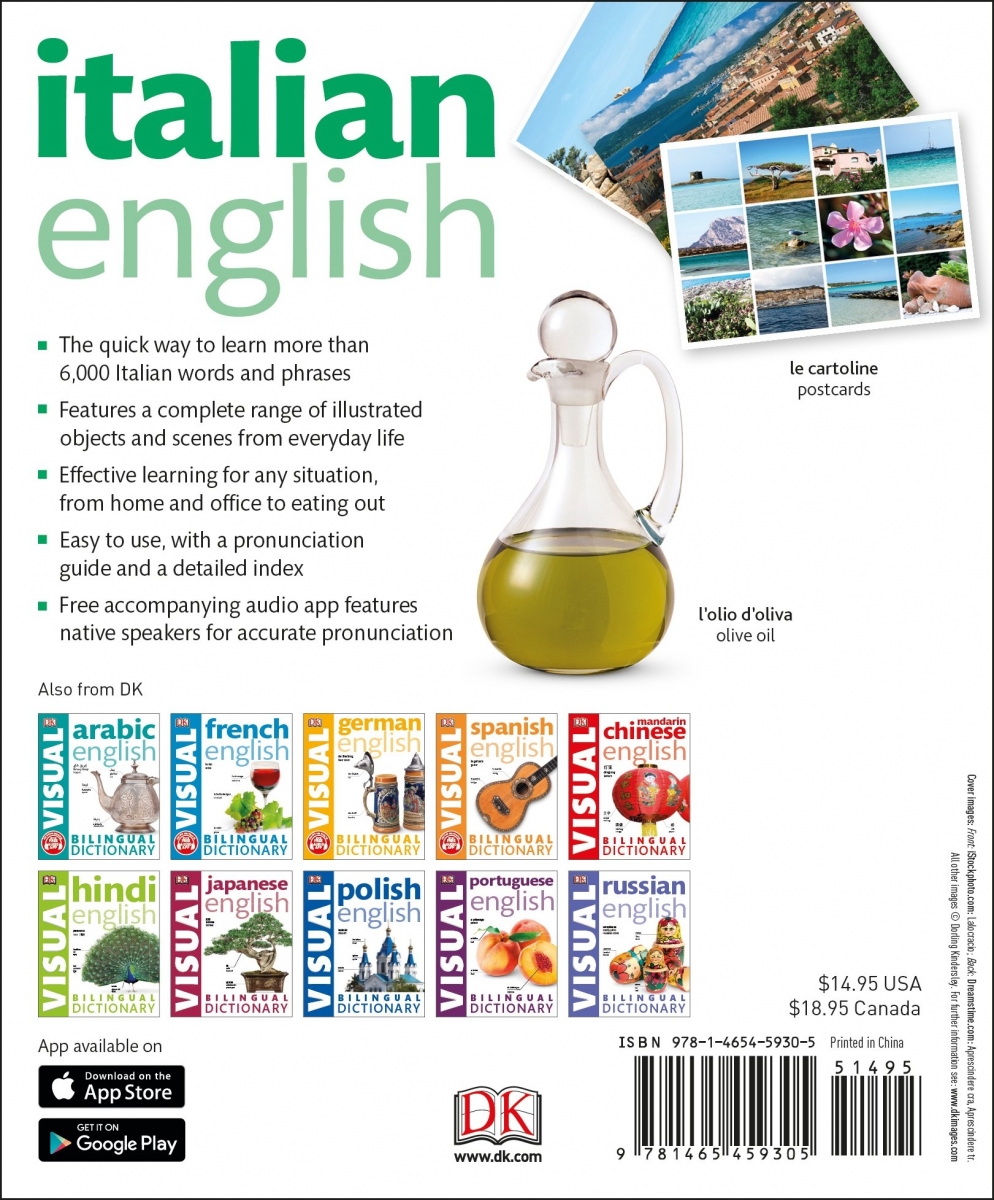 Italian English Bilingual Visual Dictionary.