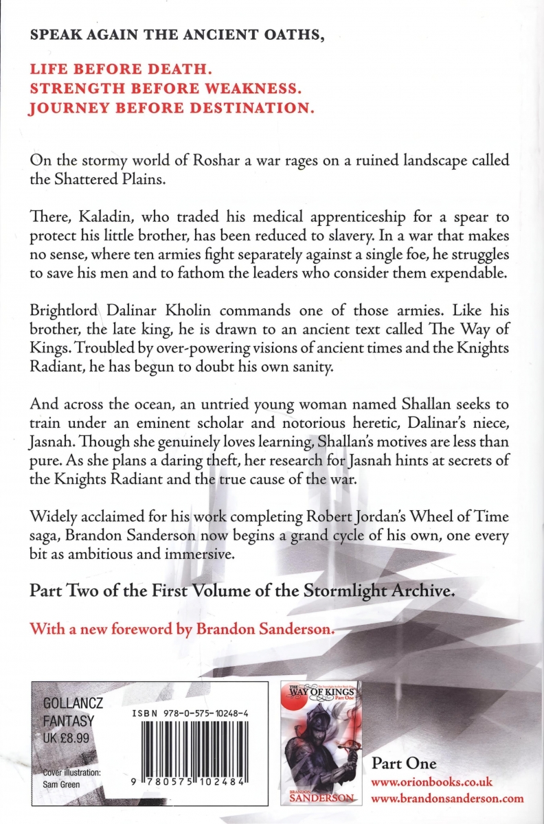 کتاب The Way Of King (Book 1) By Brandon Sanderson
