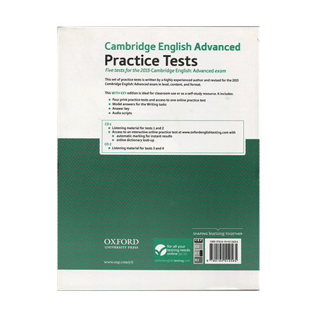 Cambridge English Advanced Practice Tests+CD