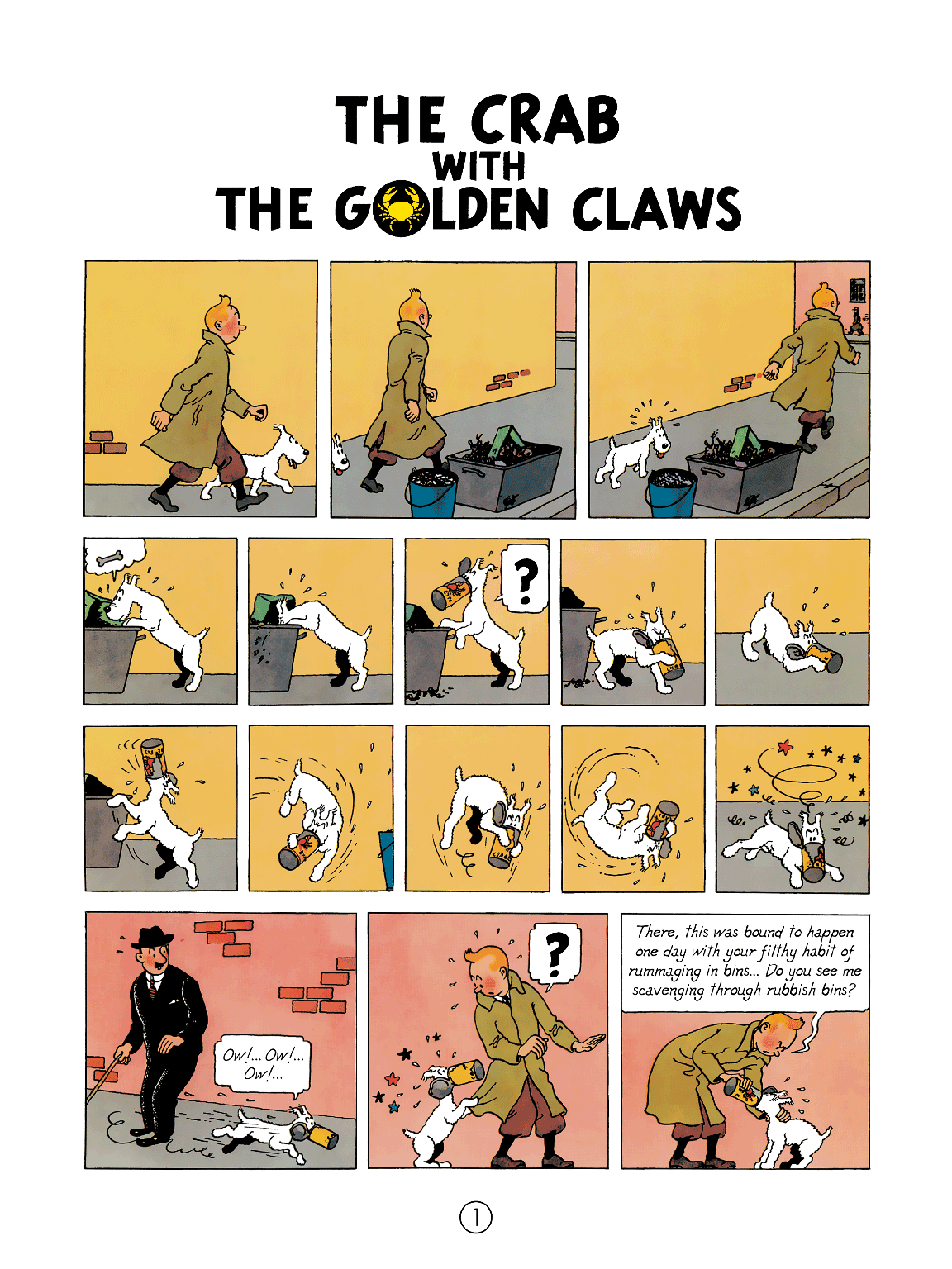 Tintin The Crab with the Golden Claws (The Adventures of Tintin) by Hergé
