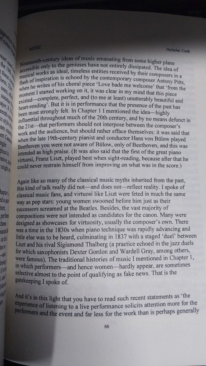 کتاب Music A very short introduction By  Nicholas Cook