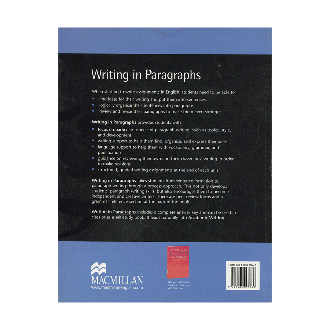 Writing in Paragraphs