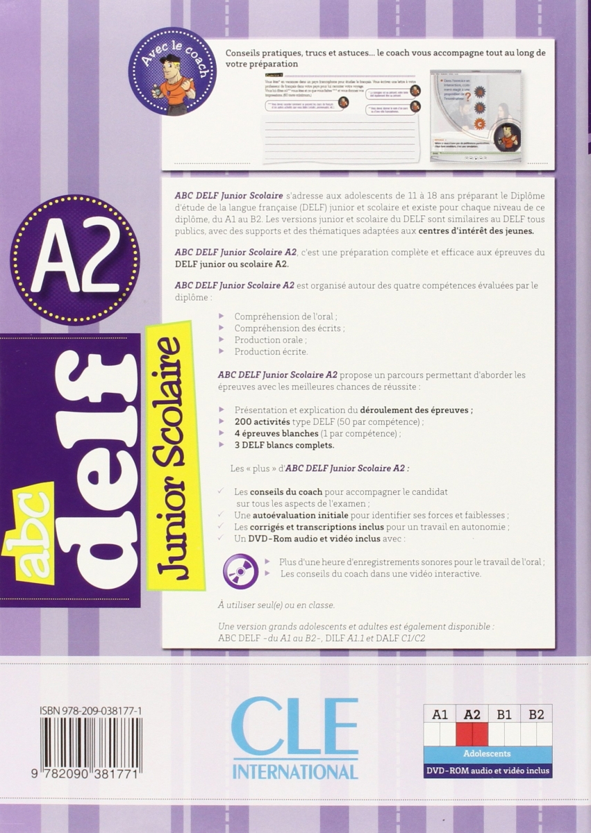 ABC DELF Junior scolaire - Niveau A2 + DVD