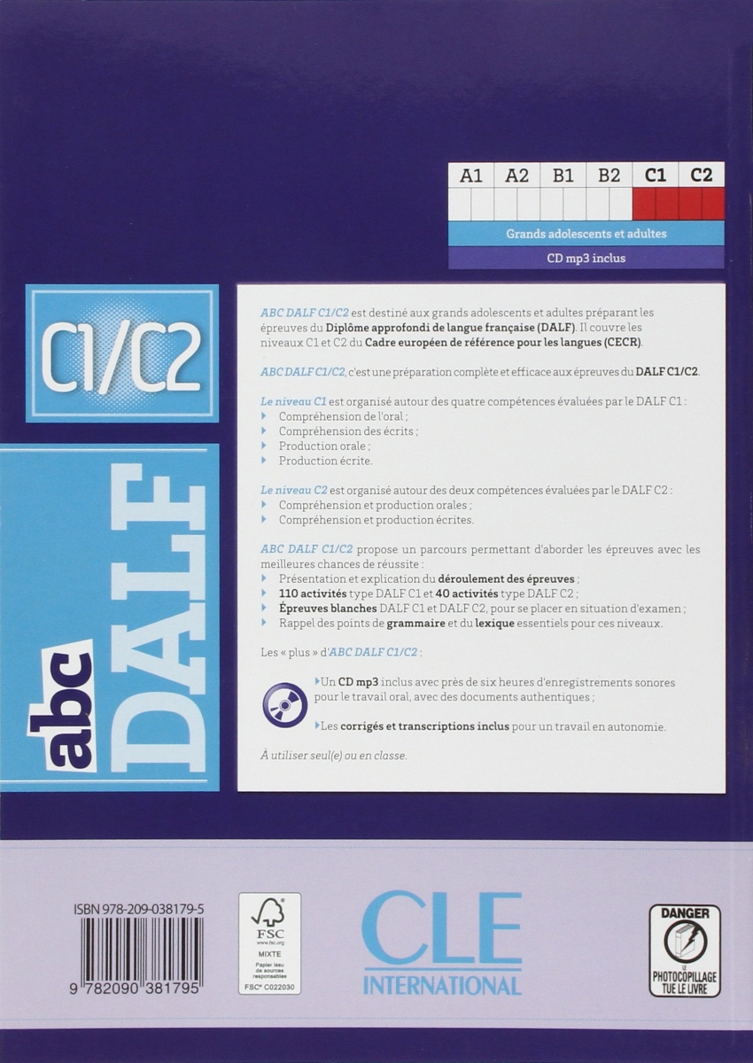 ABC DALF - Niveaux C1/C2  